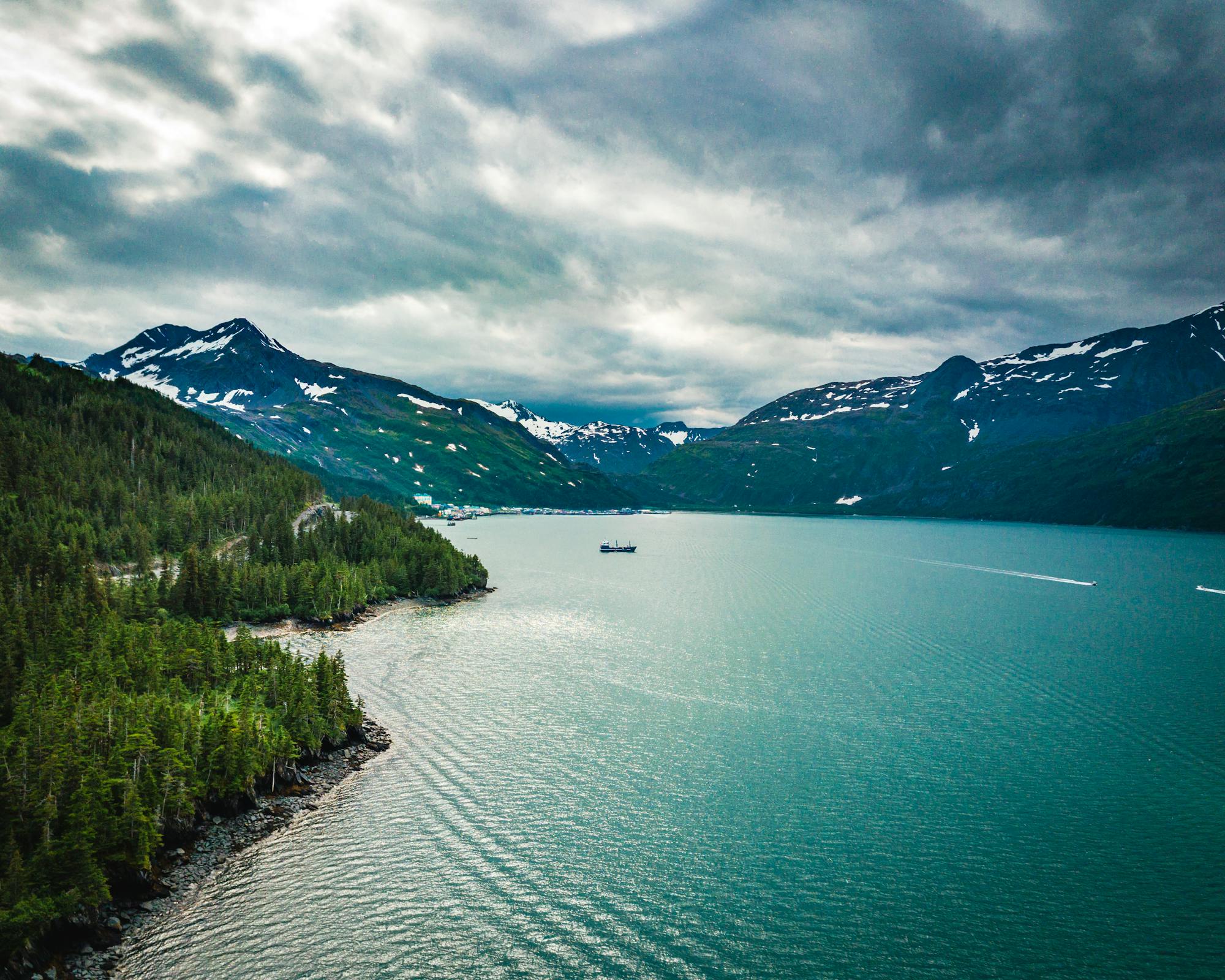 A calm Alaskan fjord